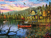 Sunset Cabin - 500 Piece - White Mountain Puzzles