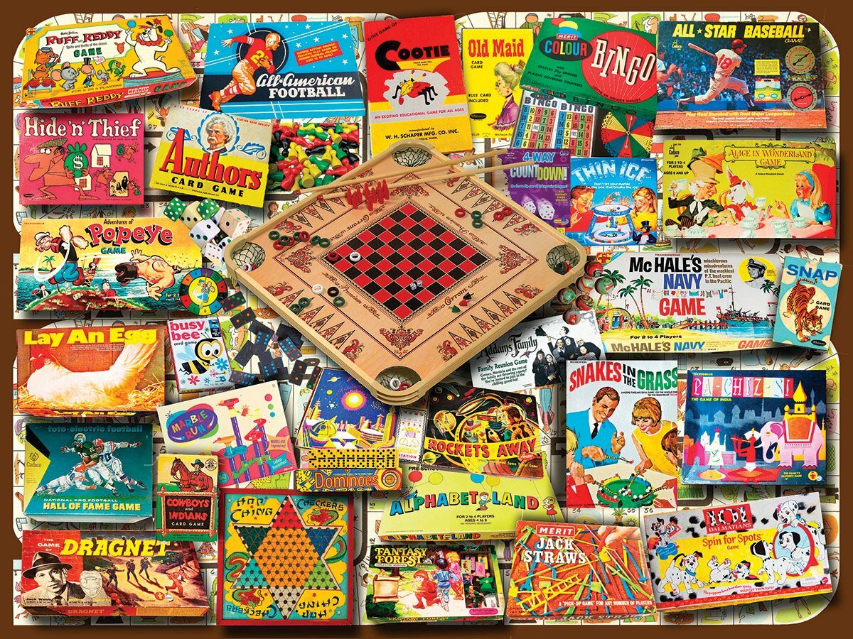 Classic Games - 500 Piece - White Mountain Puzzles