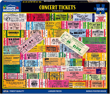 Concert Tickets - 1000 Piece Jigsaw Puzzle