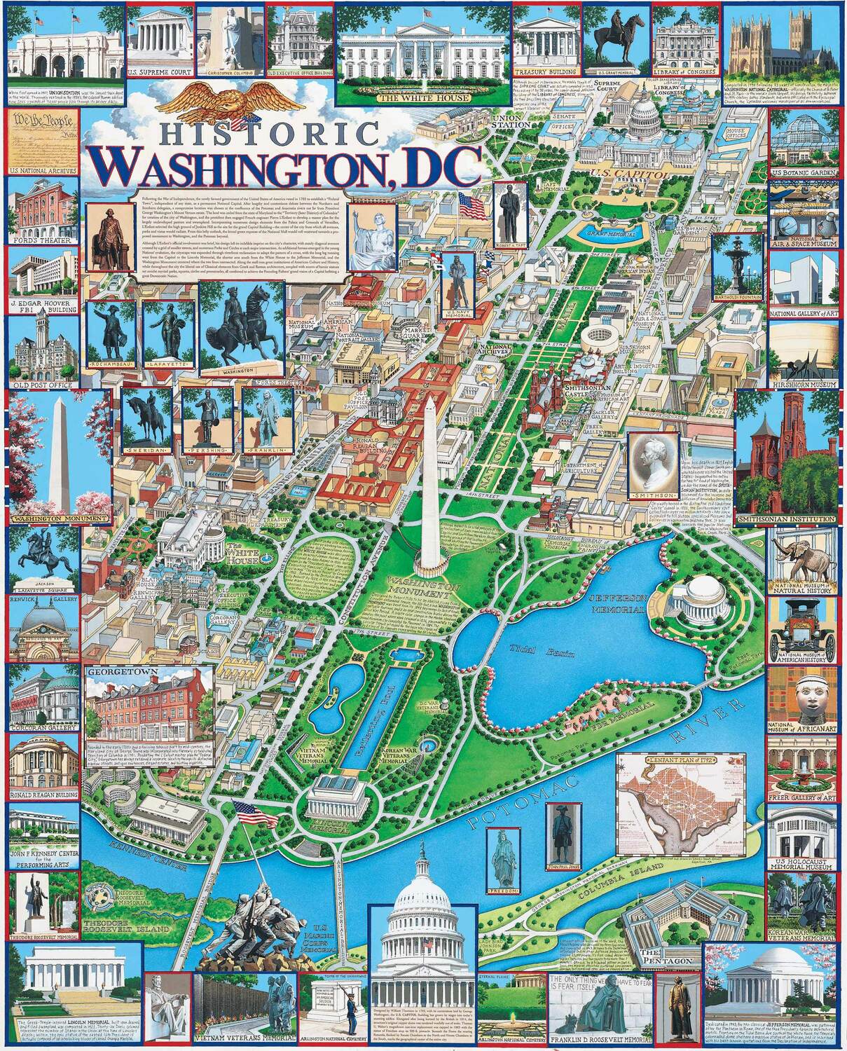 Washington, DC - 1000 Piece - White Mountain Puzzles