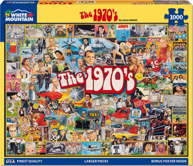 The Seventies - 1000 Piece - White Mountain Puzzles