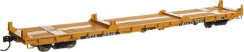 60' Pullman-Standard Flatcar - Ready to Run - Trailer-Train VTTX #97548 (Container loading; yellow, black TT logo)