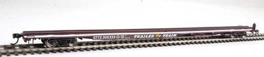 85' General American G85 Flatcar - Ready to Run - GTTX (Brown) #300333
