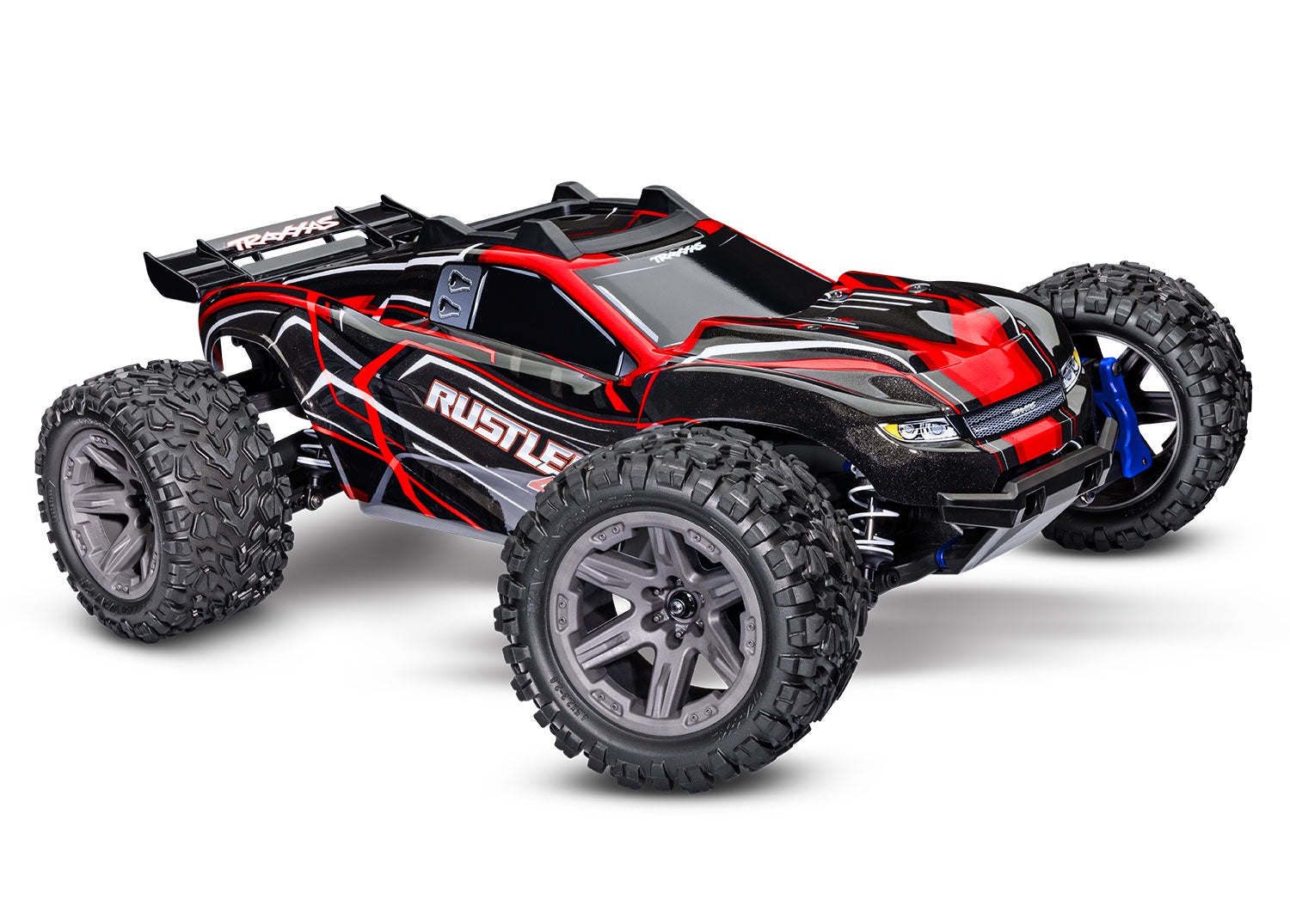 67164-4-RED RUSTLER 4X4 BL-2S Brushless: 1/10 Scale 4WD Stadium Truck