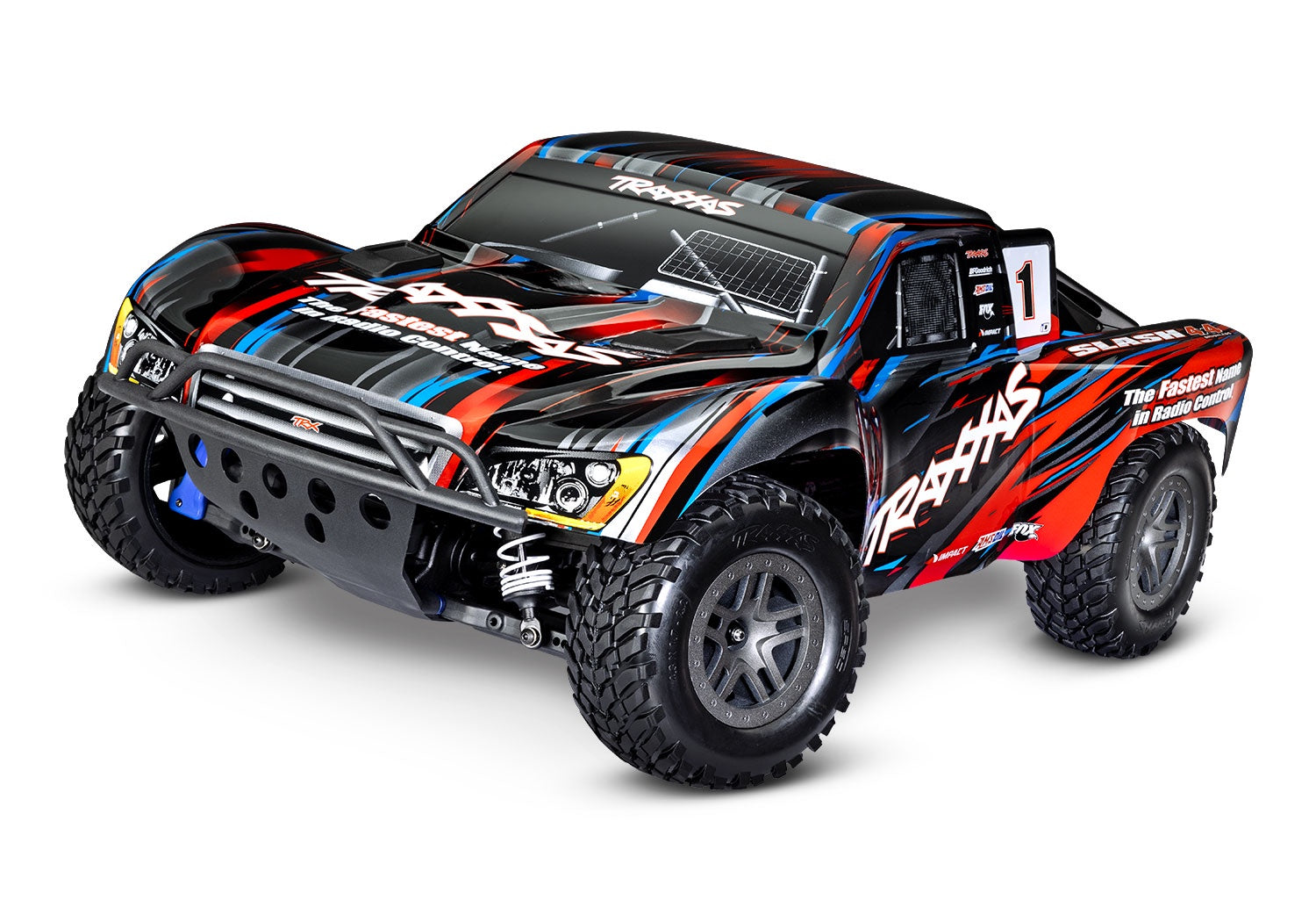 68154-4-RED SLASH 4X4 BL-2S Brushless: 1/10 Scale 4WD Short Course Truck
